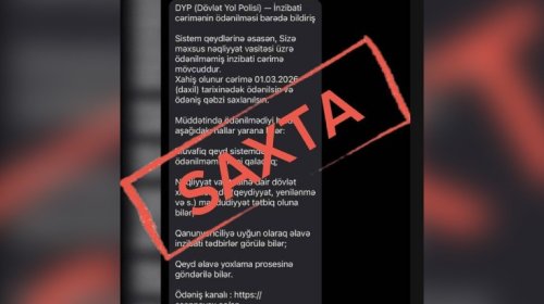Cərimələndiyinizə dair bu SMS-lərə inanmayın!