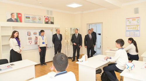 Nazir Xankəndi və Xocalı məktəblərində olub - FOTOLAR