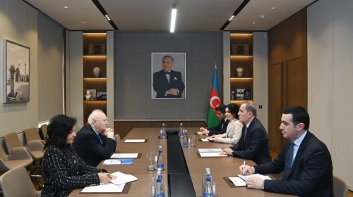 Ceyhun Bayramov Migel Angel Moratinos ilə görüşüb - FOTOLAR