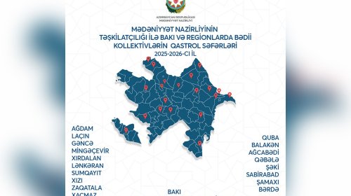 İlk dəfə Bakı və regionları əhatə edən genişmiqyaslı mədəni qastrol proqramı həyata keçiriləcək