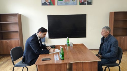 Aqrar Sığorta Fondunun İdarə Heyətinin sədri Xocavənddə vətəndaşları qəbul edib