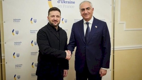 Zelenski Pəhləvi ilə görüşdü