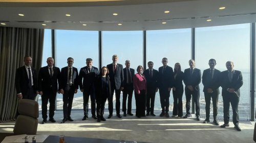 Hikmət Hacıyev Şimali Baltik Səkkizliyi ölkələrinin siyasi direktorları ilə fikir mübadiləsi apardı