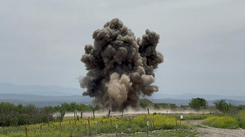 
Ağdamda mülki şəxs minaya düşdü