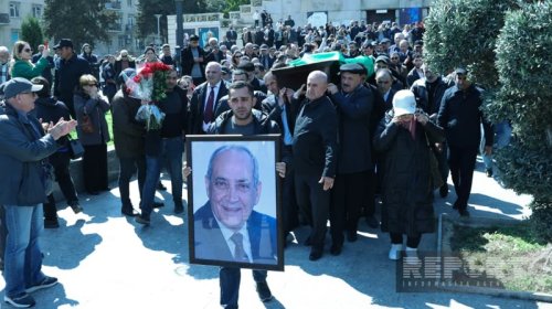 Rasim Balayev dəfn edildi - FOTO