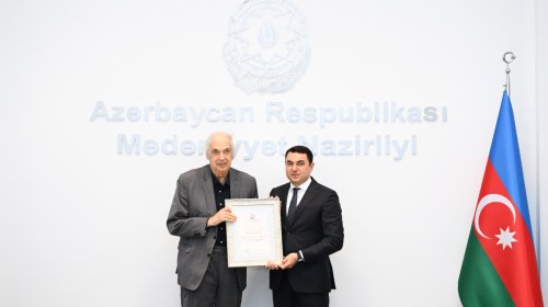 Ramiz Həsənoğlu 80 illiyi münasibətilə "Fəxri diplomu"la təltif olunub