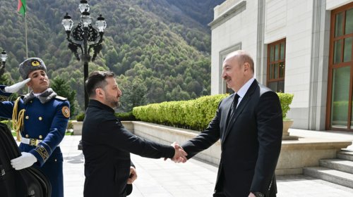 Volodimir Zelenski Azərbaycanda işgüzar səfərdədir - FOTO