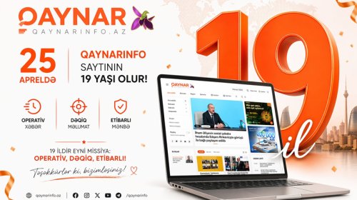 
Qaynarinfo.az 19 yaşında!