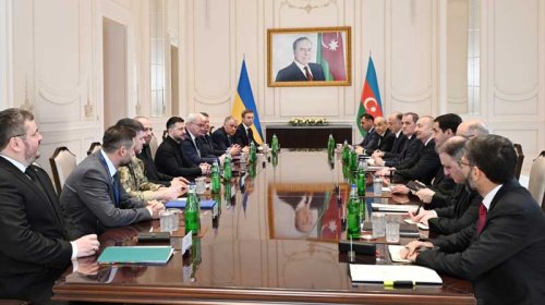 Qəbələdə İlham Əliyev və Zelenski arasında geniş tərkibdə görüşü keçirildi - YENİLƏNİB