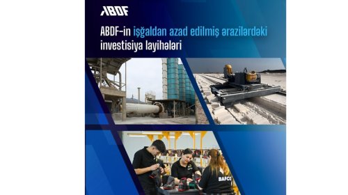 İşğaldan azad edilmiş ərazilərdə iqtisadi aktivlik ABDF-in maliyyə mexanizmləri ilə dəstəklənir
