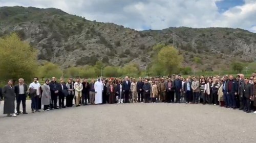 Hikmət Hacıyev xarici diplomatların Laçına səfərinin videosunu paylaşdı