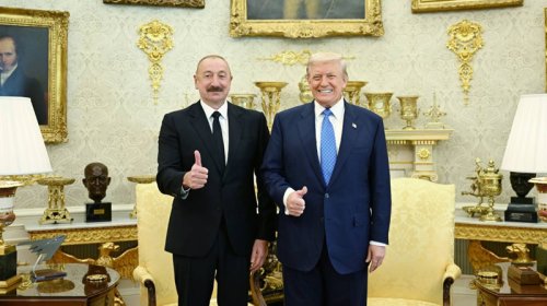 İlham Əliyev 907-ci düzəlişin istisnasının uzadılmasına görə Trampa təşəkkür etdi