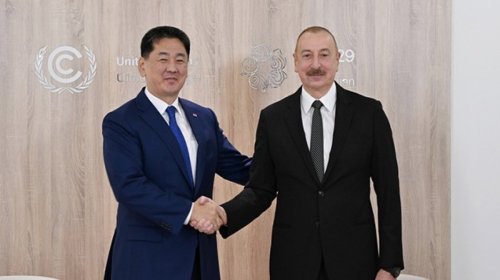 Monqolustan Prezidenti Azərbaycan liderini təbrik edib
