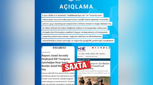 MEDİA bəzi informasiya resurslarında yayımlanan dezinformasiya barədə açıqlama yaydı