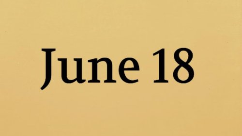 Tarixin 18 iyunu...