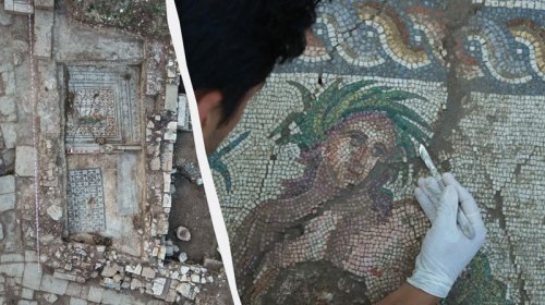 Qədim Türkiyə şəhərində 1800 illik nadir mozaika aşkar edildi