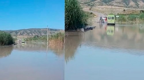 Şəkidə kəndi su basdı: Sakinlər köçürüləcək &ndash; FOTO