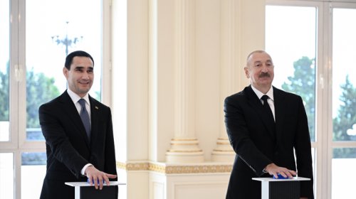 Bakıda "Dostlug" tankerinin onlayn formatda hədiyyə olunması mərasimi keçirildi - FOTO