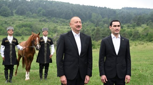 Türkmənistan Prezidentinə Qarabağ atı hədiyyə edildi - YENİLƏNİB