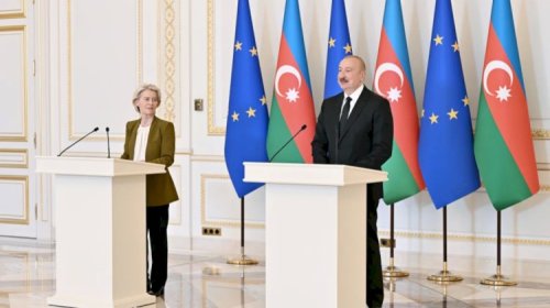 İlham Əliyev və Ursula Fon der Lyayen mətbuata bəyanatlarla çıxış ediblər - TAM MƏTN