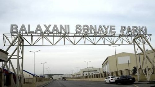 Balaxanı Sənaye Parkı ilə bağlı layihəyə 176 min manat ayrıldı