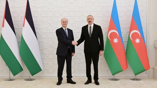 İlham Əliyev Fələstinin Baş nazirini qəbul etdi - FOTO
