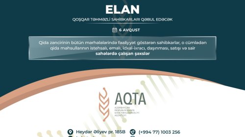 AQTA sədri sahibkarları qəbul edəcək