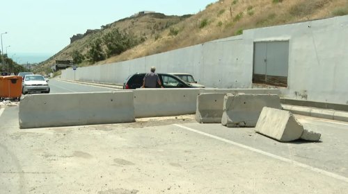 Sürüşmə səbəbindən bağlanan yol nə vaxt açılacaq? - VİDEO