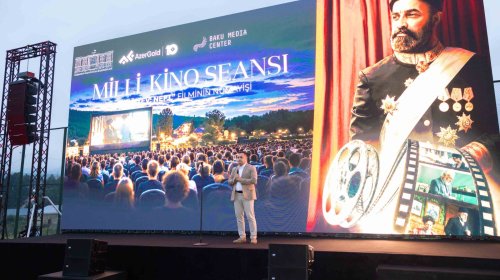 "AzerGold" və Bakı Media Mərkəzinin təşkilatçılığı ilə Daşkəsəndə milli kino seansı keçirildi - FOTO/VİDEO