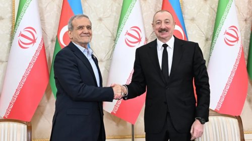İlham Əliyev Məsud Pezeşkiana təşəkkür etdi