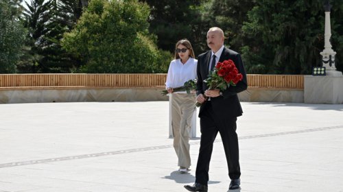 Prezident və birinci xanım Şamaxı rayonuna səfər edib - FOTO