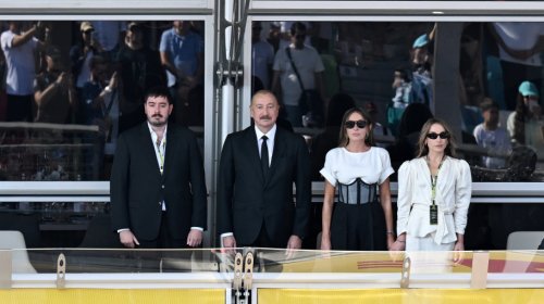 Prezident və birinci xanım Azərbaycan Qran-Prisinin əsas yarışını izlədi - YENİLƏNİB