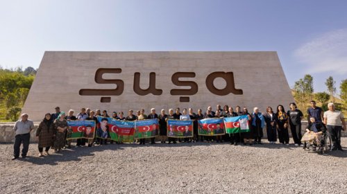 "AzerGold" QSC şəhid ailələrinin Şuşaya səfərini təşkil etdi - FOTO