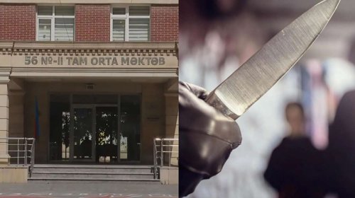 
18 yaşlı oğlan məktəbin qarşısında öldürülüb