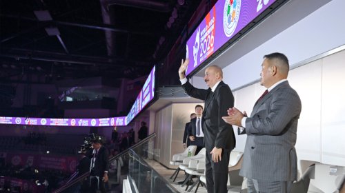 Prezident dünya çempionatının açılış mərasimini izlədi - YENİLƏNİB
