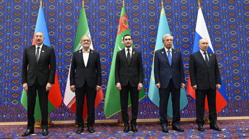 İlham Əliyev Xəzər Ekoloji Sammitində çıxış etdi - FOTO