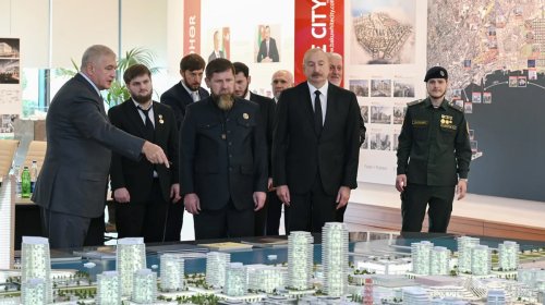 İlham Əliyev və Ramzan Kadırov "Bakı Ağ Şəhər"də olub - FOTO