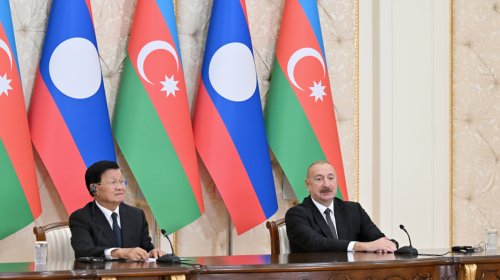 Azərbaycan və Laos prezidentləri mətbuata bəyanatlarla çıxış etdi - YENİLƏNİB