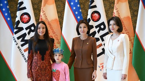 Leyla Əliyeva Özbəkistanda keçirilən beynəlxalq tədbirə qatıldı - FOTO