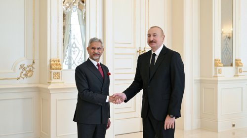 İlham Əliyev Hindistanın xarici işlər nazirini qəbul etdi - FOTO