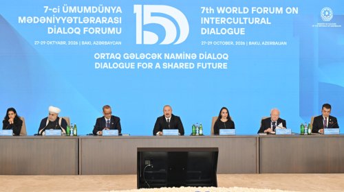 İlham Əliyev VII Ümumdünya Mədəniyyətlərarası Dialoq Forumunun açılışında çıxış etdi - YENİLƏNİB