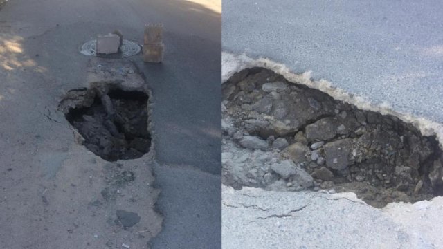 Azərbaycanda eyni yol beşinci dəfə çökdü - VİDEO