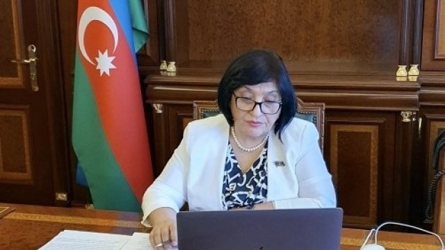 Sahibə Qafarova siyasi partiya rəhbərləri ilə videokonfransda - FOTO