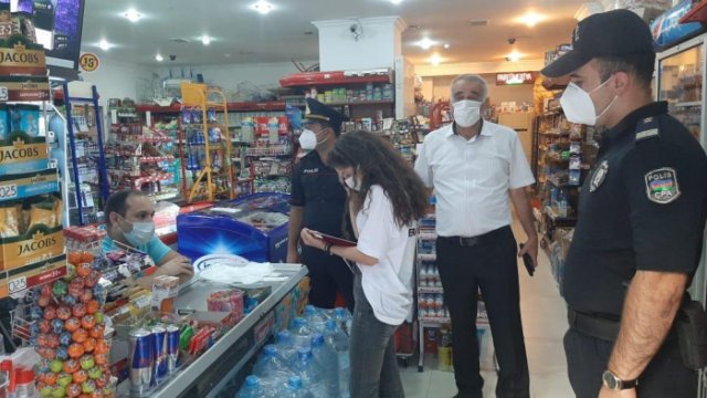 Bakı polisi karantinlə bağlı reyd keçirir - FOTOLAR