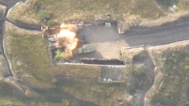 Azərbaycan Ordusu düşmənin dayaq məntəqələrini belə vurdu - VİDEO