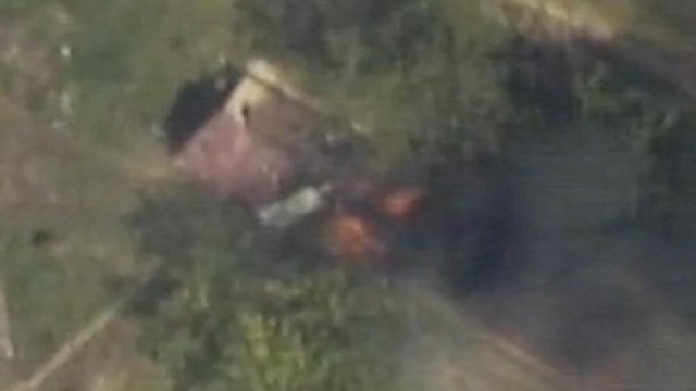 Düşmənə məxsus kazarma MƏHV EDİLDİ - VİDEO