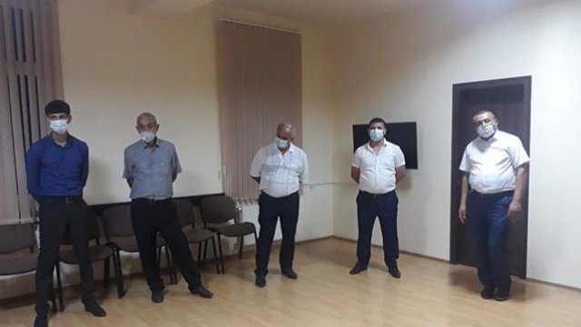 Gəncədə evdə nişan edənlər saxlanıldı - FOTOLAR