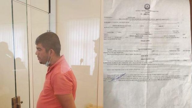 Bakıda yol polisini söyən sürücü həbs edildi - FOTO
