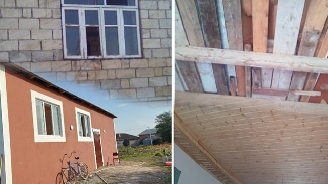 Tovuzda yaralanan əsgərin evi təmir olundu - FOTO