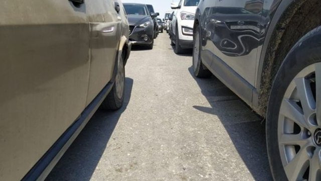 Paytaxtda qəza tıxaca səbəb oldu - FOTOLAR